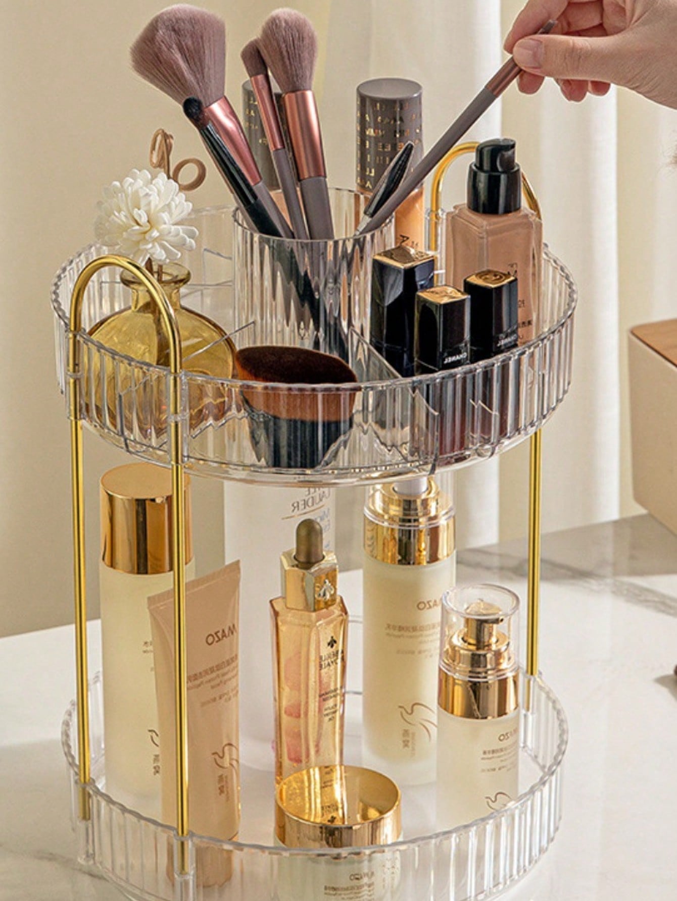 Luxury Skincare & Spa Reviews - Makeup Brush Storage Box Pen Holder