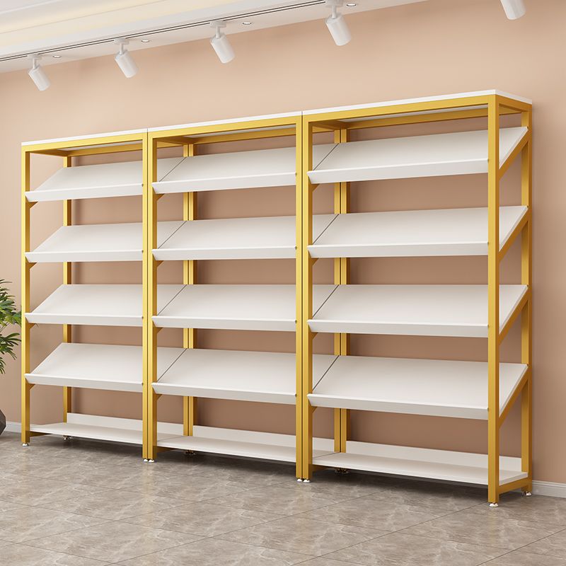 Luxury Skincare Samples - Light luxury shoe store display rack,
