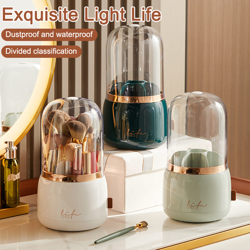 Luxury Skincare And Makeup Brands - Light Luxury Style Makeup Brush Storage