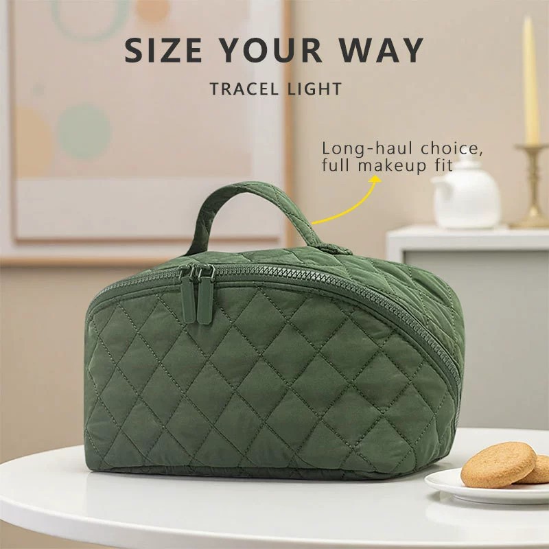 Women's Luxury Quilted Cosmeti - Luxury Skincare Samples avaliação e preço