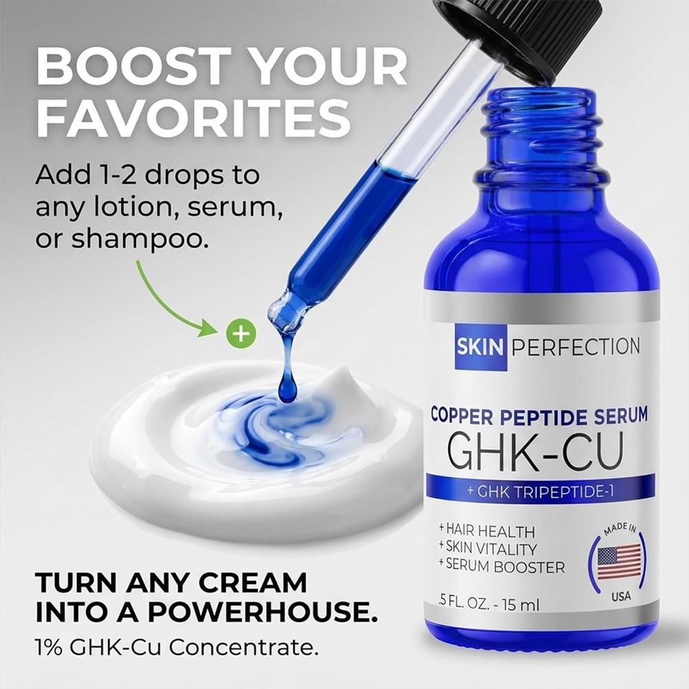 Paraben Free 1% GHK Cu Copper  - Peptide Complex Serum avaliação e preço