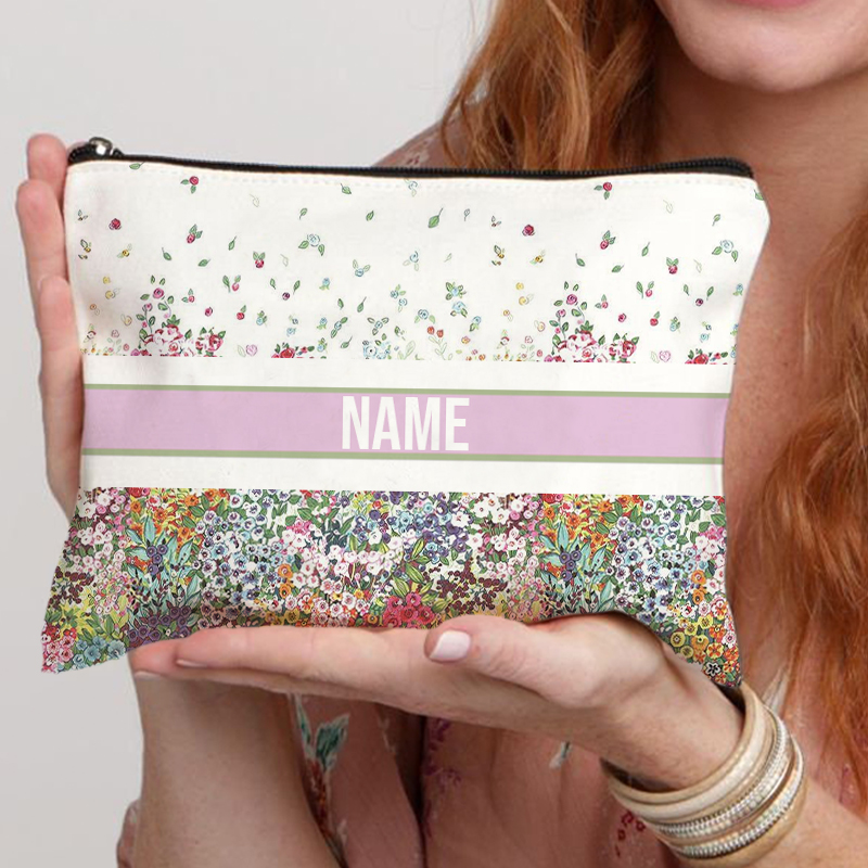 Custom Name Cosmetic Bag Trend - Luxury Skincare Samples avaliação e preço