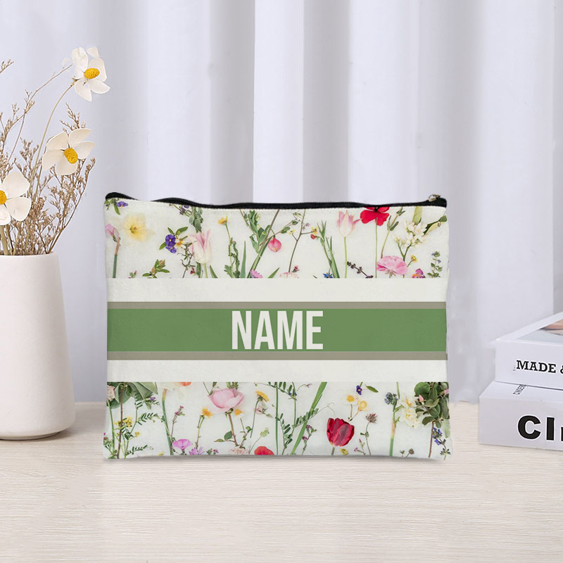 Custom Name Cosmetic Bag Trend - Luxury Skincare Samples avaliação e preço