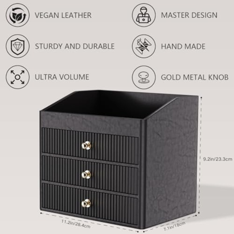 Luxury Makeup Organizer with 3 - Luxury Skincare & Spa Reviews avaliação e preço