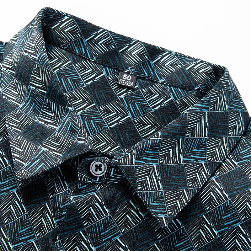 Luxurious Silk Print Shirts Fo - Luxury Skincare Men avaliação e preço