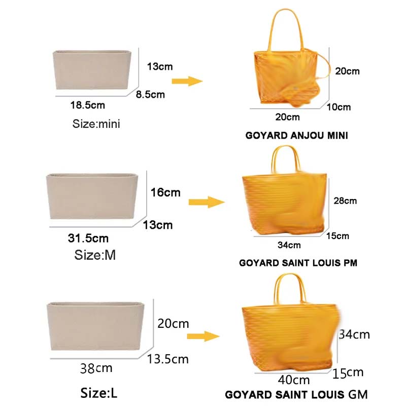 Felt Insert Bag Cosmetic Organ - Luxury Skincare Samples avaliação e preço