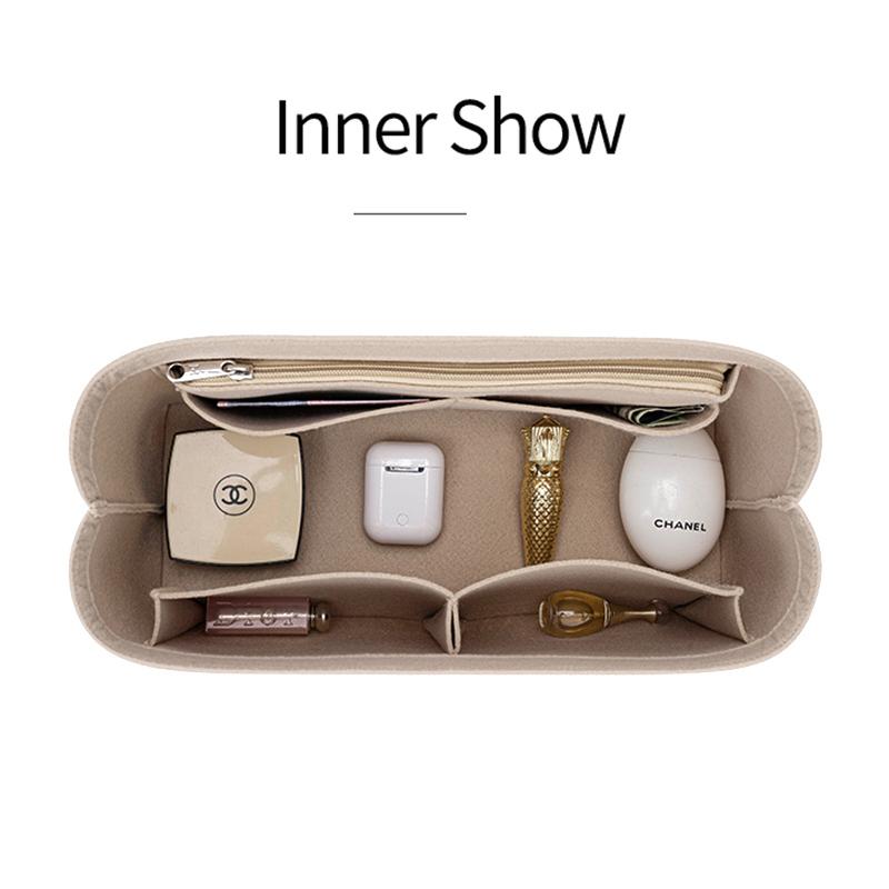 Felt Insert Bag Cosmetic Organ - Luxury Skincare Samples avaliação e preço