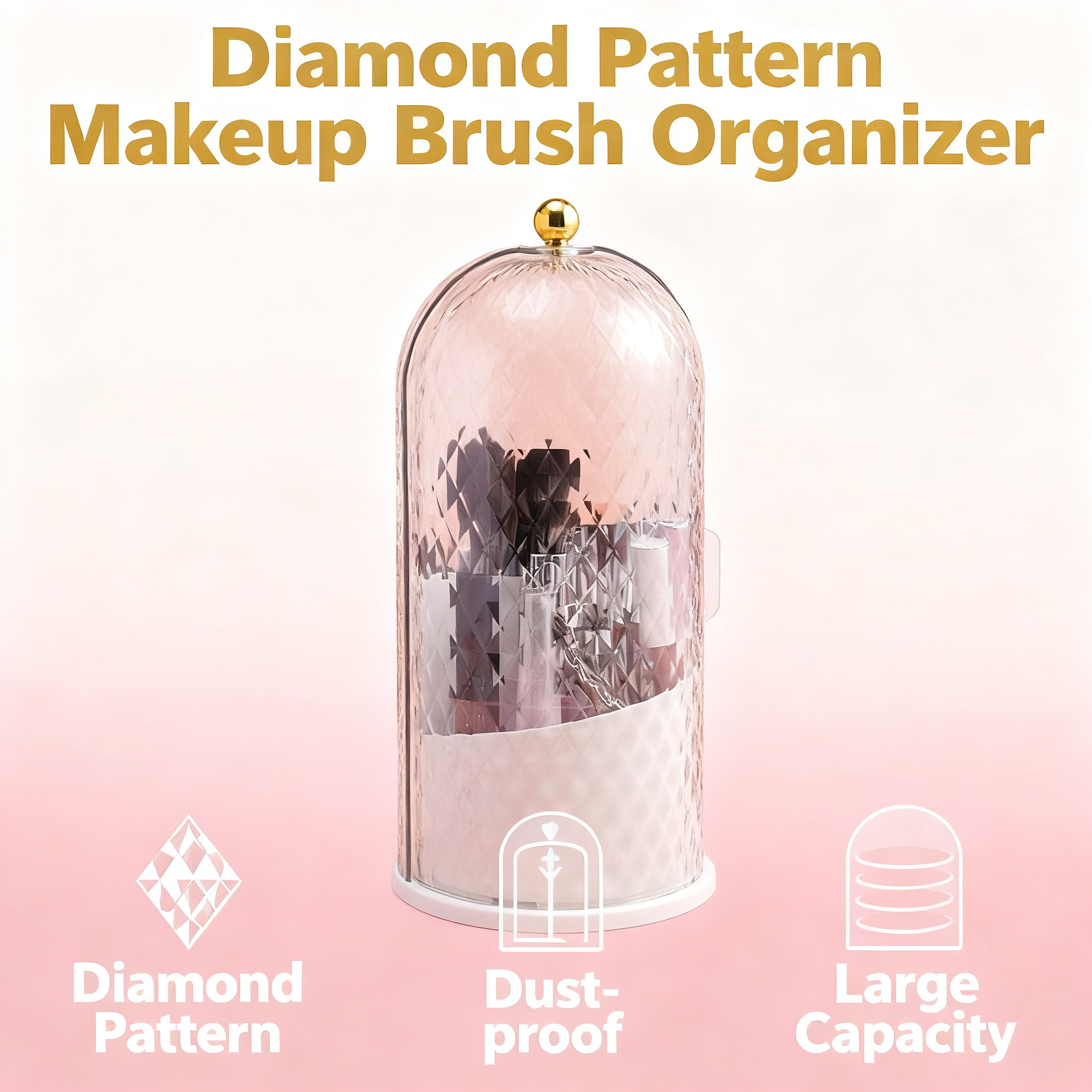 360° Rotating Makeup Brush Hol - Luxury Skincare And Makeup Brands avaliação e preço